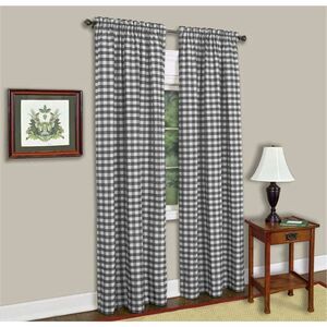 Buffalo Check‎ Window Curtain Panel.